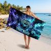 Nirvana Customized Name Text Beach Towel, Soft Absorbent Towel Beach Pool Travel Personal Gift