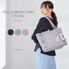 Crossmarberry Ribbon Tote Bag, A4 Size, Women's, Large, Lightweight, Frilled, Shoulder Bag, Handbag, Carry-on, Large Capacity, Perfect for Commuting,