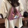 Korean Style Polka Dot Tote Bag Dopamine Cartoon Handbag Puppy Embroidery Shoulder Bag  Travel