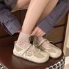 Fashion Women's Ballet Style Flats Fashion Lace-up Retro Mary Jane Casual Shoes Summer Autumn Comfortable Lightweight Ballet Sneakers