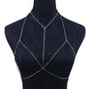 European & American Fashion Sparkling Diamond Bikini Body Chain - Sexy Jewelry for Women’s Beach Photos