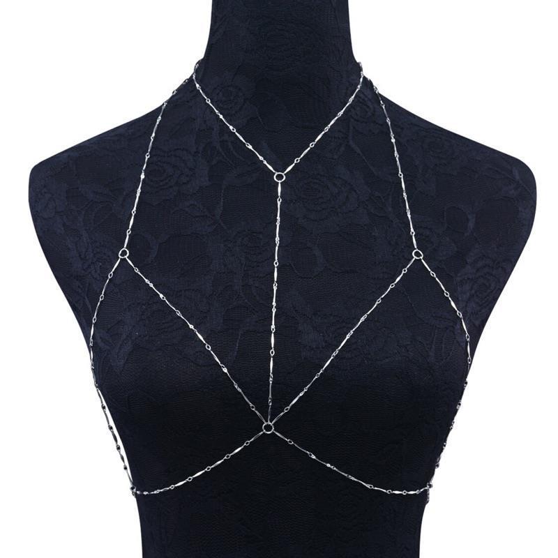 European & American Fashion Sparkling Diamond Bikini Body Chain - Sexy Jewelry for Women’s Beach Photos