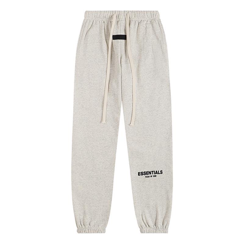 Fog Essentials Flocked Letter Hooded Sweatshirt - Unisex Loose Fit With Plus Velvet Lining