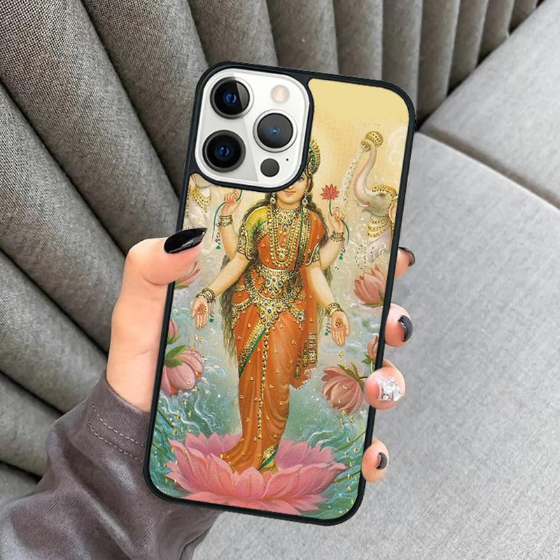 Lakshmi Hindu Goddess Phone Case For iPhone 17 Air 16 16e 15 13 14 Pro Max 11 12 Plus 2022 MAX Shell Cover coque
