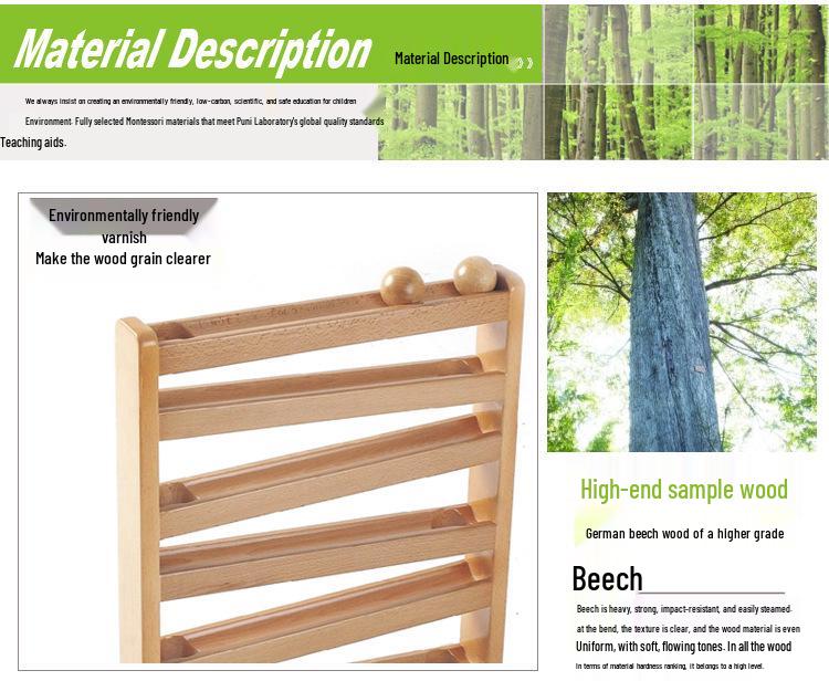 Montessori 1-100 Number Board: Early Education Math Toys for Infants and Toddlers