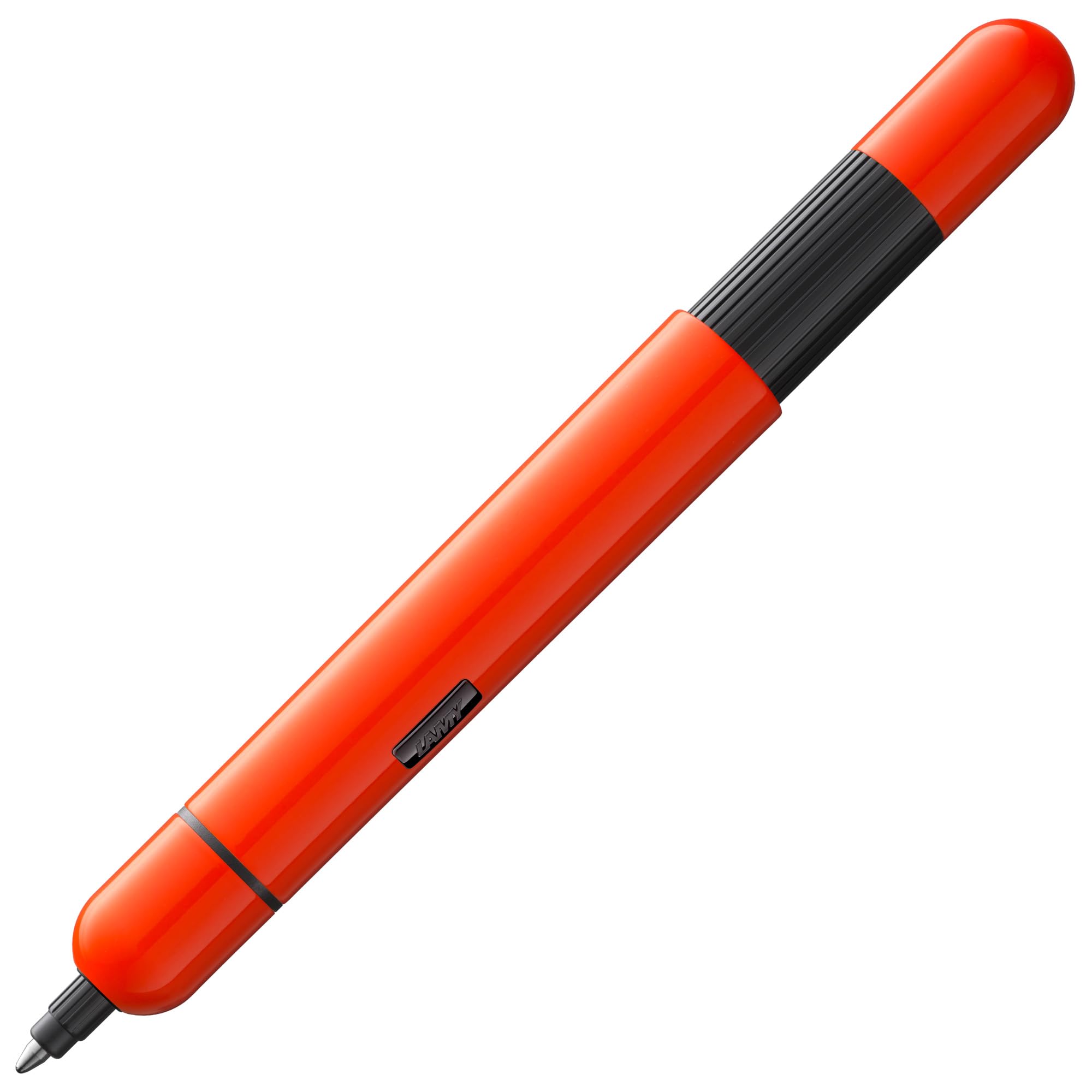 

LAMY pico Laser Orange Ballpoint Pen Innovative Pocket Ballpoint Pen Converts to Pen with One Click Metal Medium Line Width Includes LAMY M 22 Black