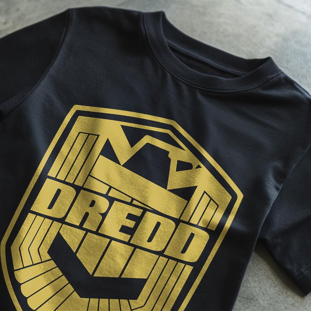 Judge Dredd T Shirt Mens Womens Tees Top Arnold Schwarzenegger Aliens Stallone JCVD