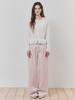 ETMON Pintuck Cotton Pants, Pink