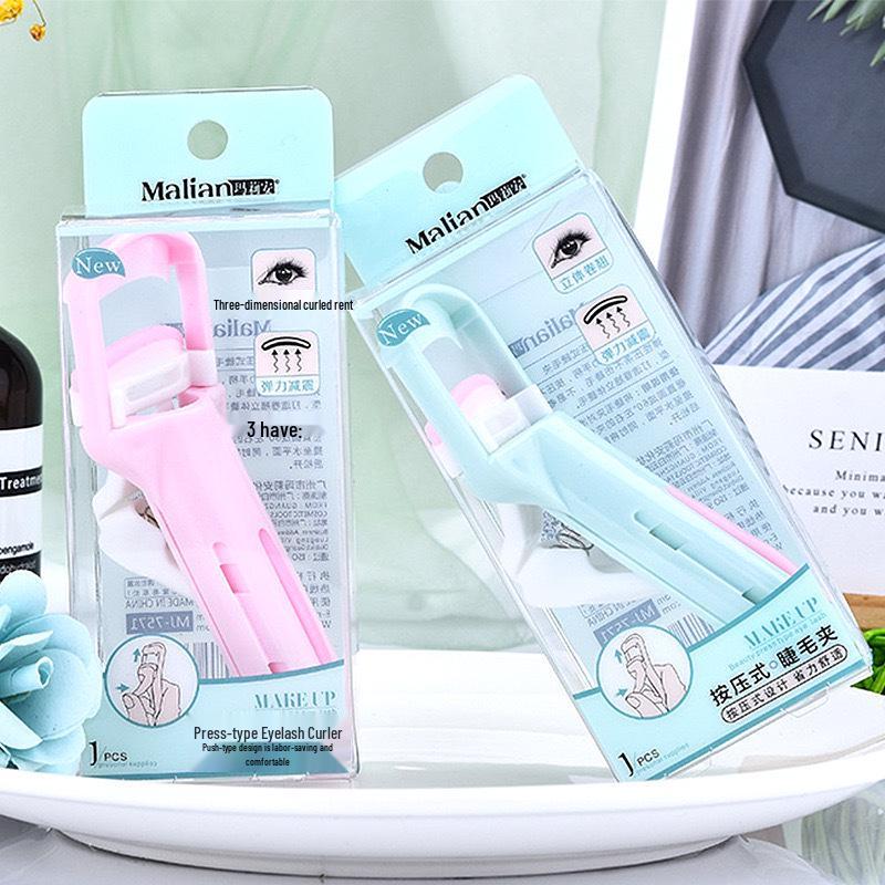 

Marian Press-Type Eyelash Curler 7571 with Replacement Strips for Fan-Shaped Lashes рожевий