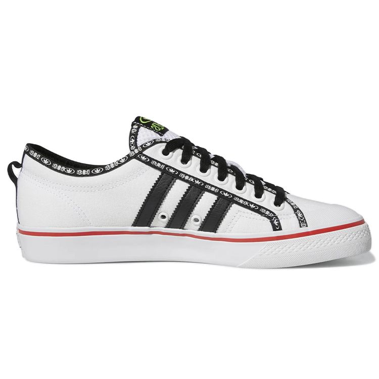 Adidas Nizza Bílá Živě červená Unisex Tenisky Obuv-Bílá Jádro-Černá GX6093