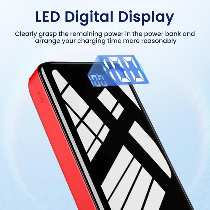 Batterie externe - bextoo - 27000mah - charge rapide pd qc3.0 - affichage numérique led - 22,5w