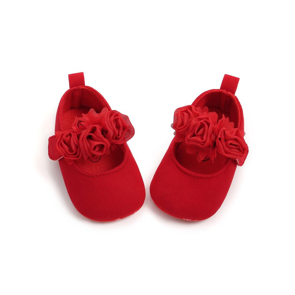 MYGGPP Bright Rose Dětské boty Boty pro princezny Boty pro batole Model s podrážkou z měkké spodní tkaniny