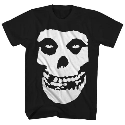 New Fashion Misfits Punk Style Tshirt Retro Street Skull Pattern Unisexs Tshirt