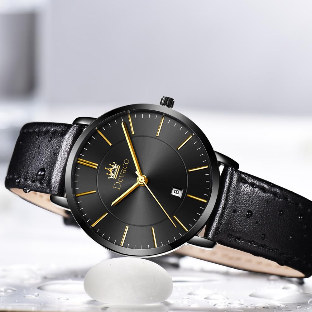 Hand Ultra For Leather Simple Easy To High School Watch for White Black Black Women's Watch, Blue, Stylish, Watch, Waterproof, Thin, Women, Belt,