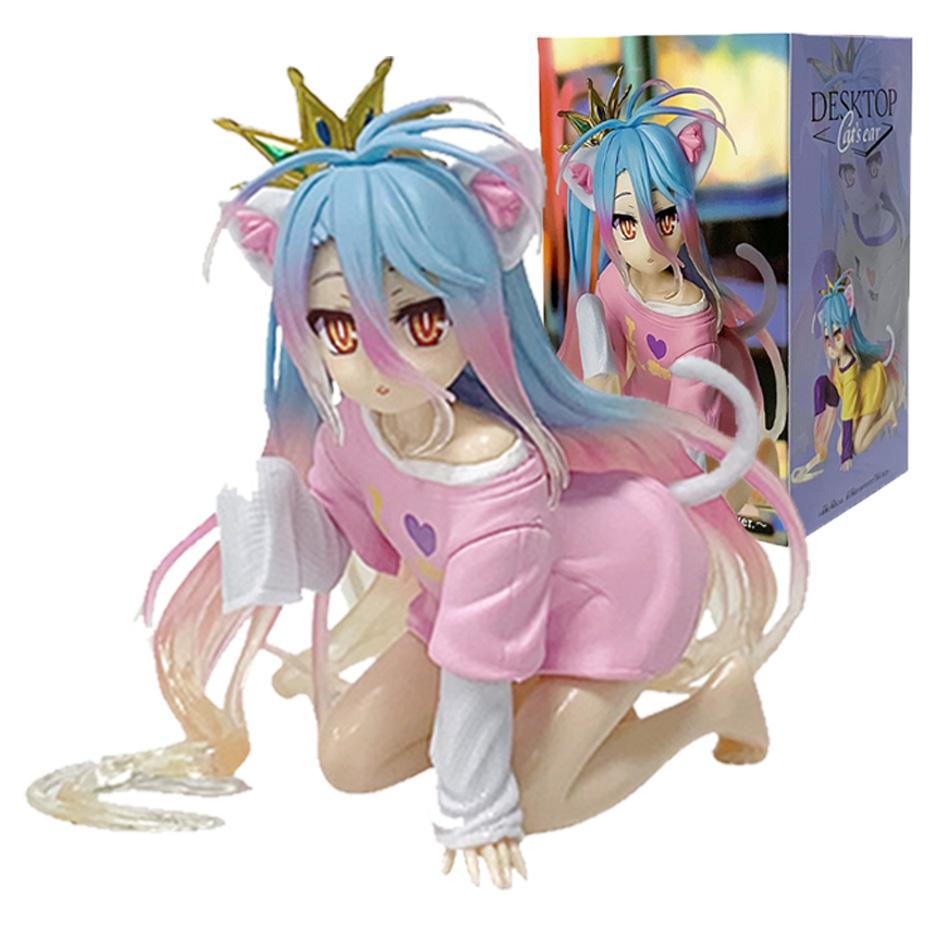 Anime  No Game No Life White " 10CM Shiro PVC Model Action Figures Model Collection Ornament Toy Holiday Gif In Stock