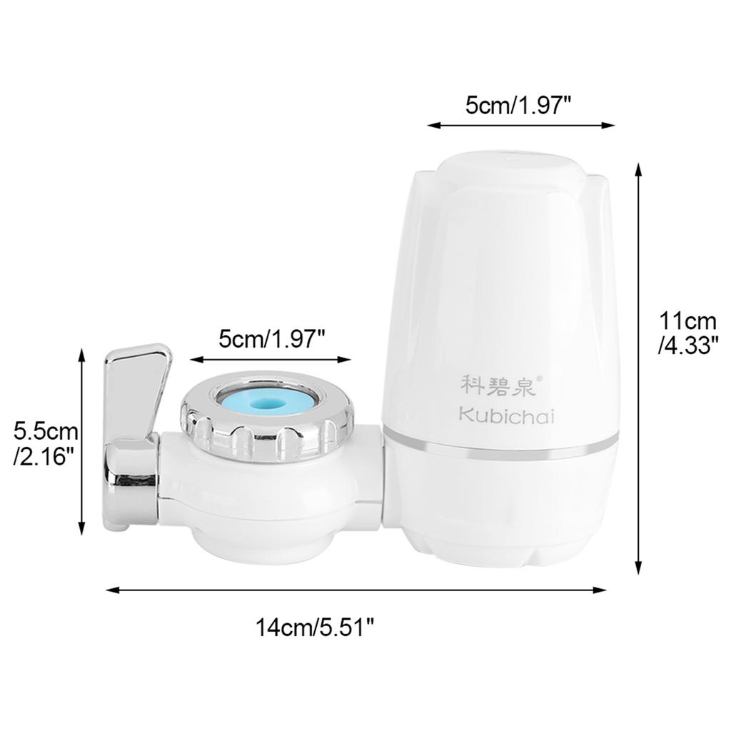 Household Kitchen Tap Faucet Mount Water Filter Purifier with Washable Ceramic Core