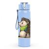 1PC Backpack Travel Hedgehog 750ml Color Plastic Sports Water Bottle Leakproof Flip Straw Lid Suitable for Sports Office Home Use
