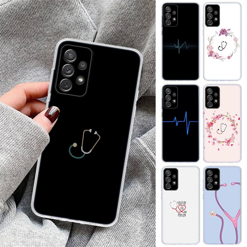 Nurse Medical Medicine Phone Case for Samsung Galaxy A17 A16 A15 A14 A13 A57 A56 A55 A54 A53 A37 A36 A35 A34 A33 A26 A25 A24 A23