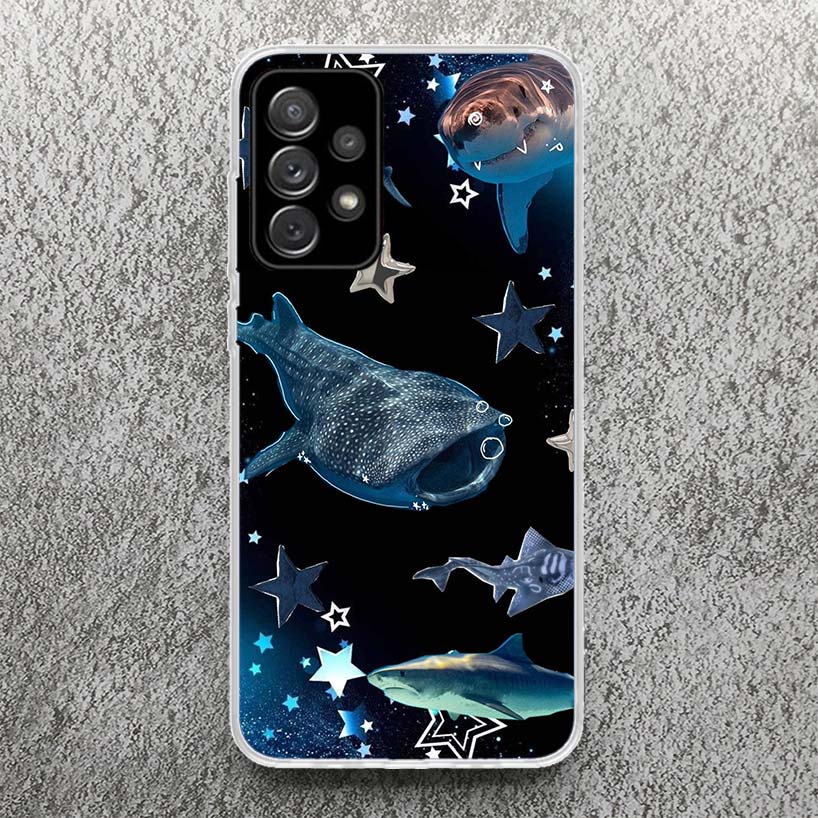 

Ocean Whale Shark Phone Case For Samsung Galaxy A52 A42 A32 A22 A12 A02S A51 A50 A71 A70 A41 A31 A21S A30S A20S A40 A30 A20E A10 Samsung A32 4G
