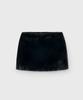 MONGDOL Fur Mini Skirt Black Mdsk031Black