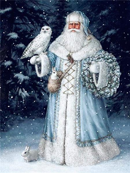 5d Diy Diamond Painting Mosaic Santa Claus Home Decor Embroidery Cross Stitch Father Frost Christmas Winter Wall Sticker