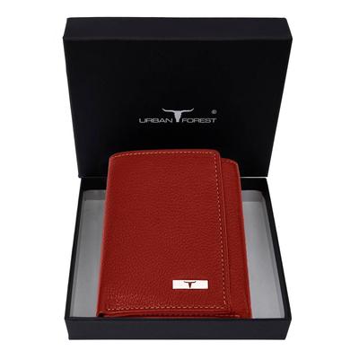 Travis Red Leather Wallet for Men