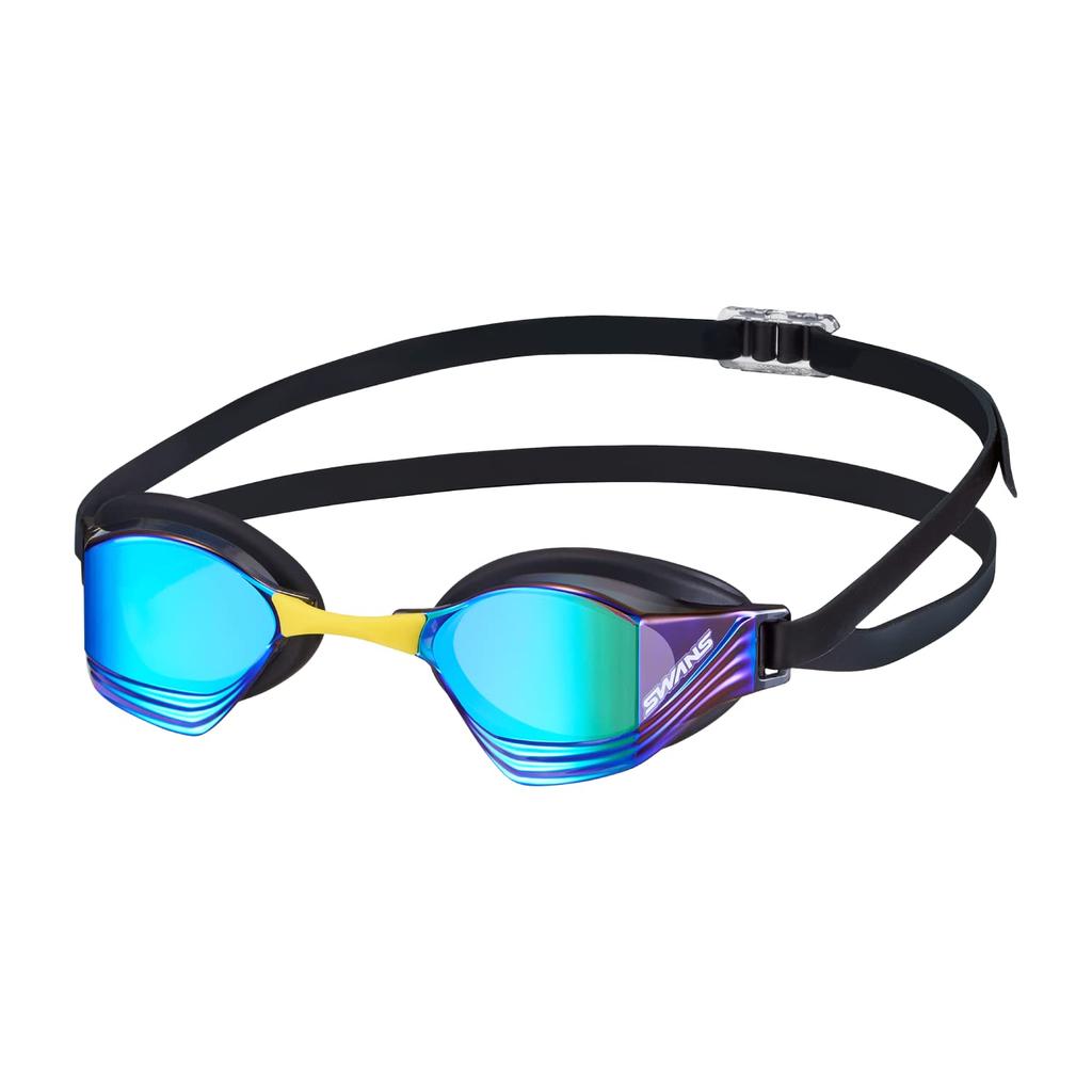 Swimming Re Dark Smoke X Emerald Competitive Mirror World Aquatics Approved [Swans] Japanese-made Goggles, Vega, VEGA-M , DSMEM, Mirror, Racing,