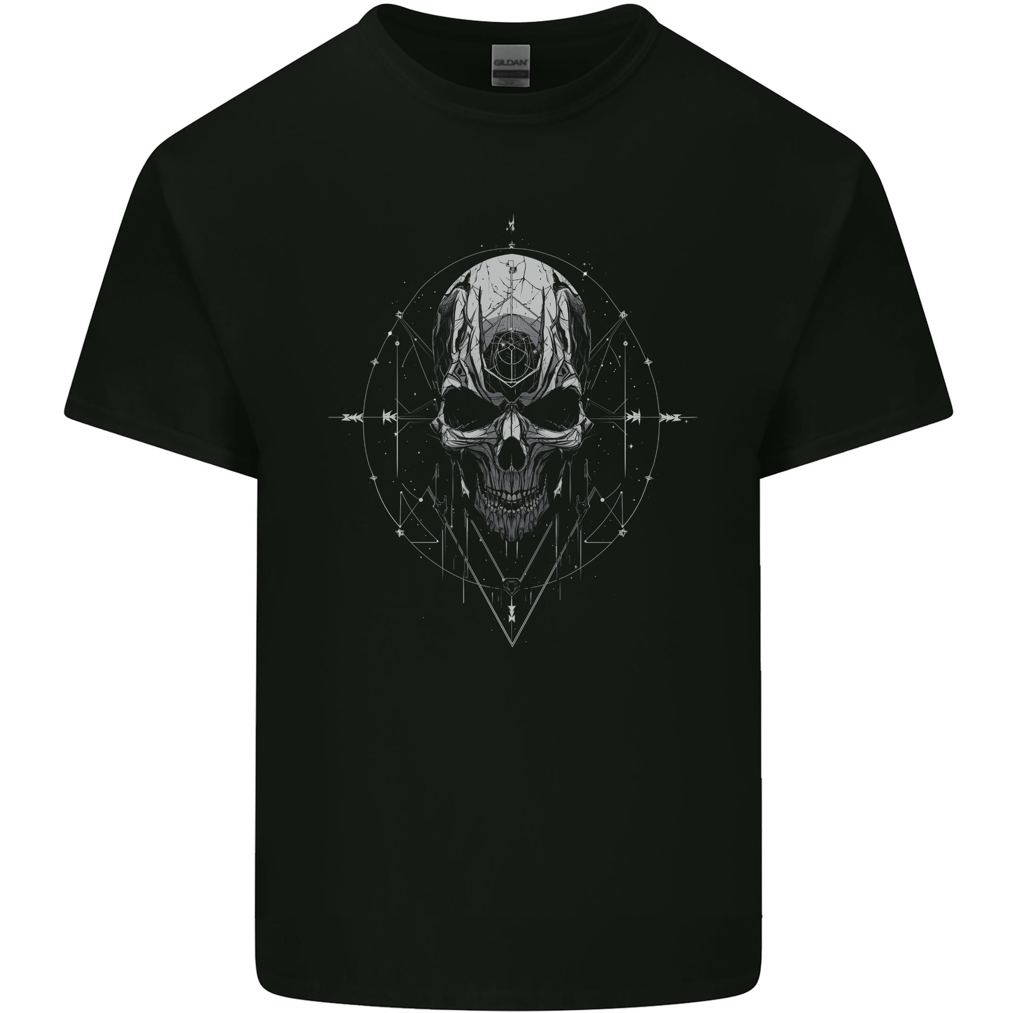 Cosmic Skull Unisexs Light Cotton TShirt S