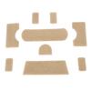 9pcs Clay Color Hook Loop Sticker Strong Adhesive DIY Training Helmet Thickened Back Adhesive Hook