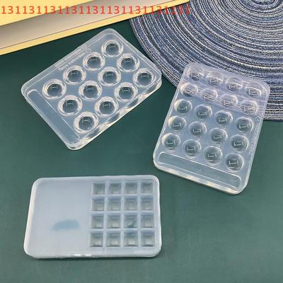 Manicuring Display Paint Drawing Plate for Salon & Home Use High Transparent Nail Art Color Palette Gel Polish Mixing Pad