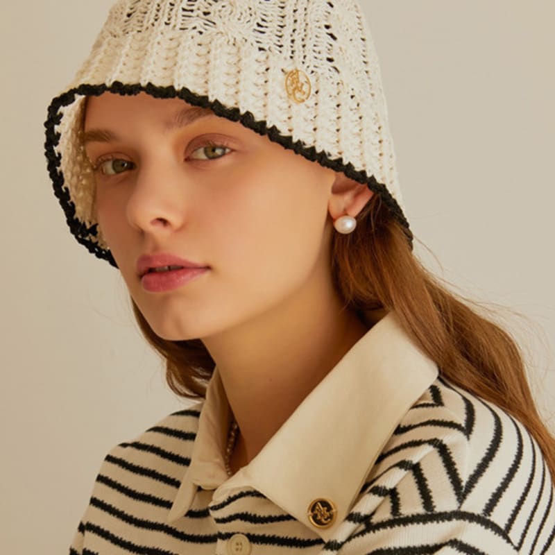 

ANOETIC ANC GOLD TWISTED BUCKET HAT_IVORY IVORY