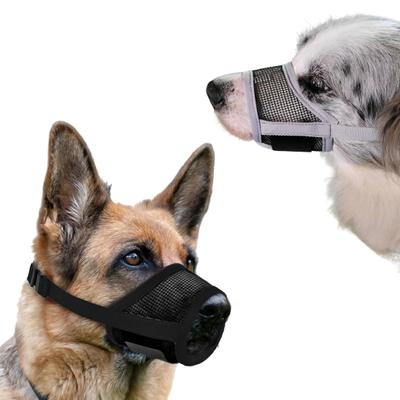 Dog Muzzle Adjustable Mesh Dog Mouth Guard To Prevent Biting Chewing Licking Breathable No Bark Muzzle for Large Dogs