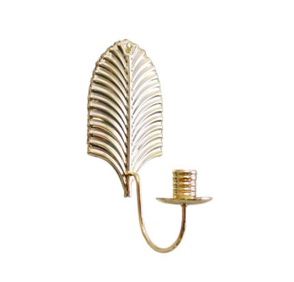 Iron Wall Candle Holder with Detachable Tray Designed for Use in Weddings For Home Decoration and Festive Spaces