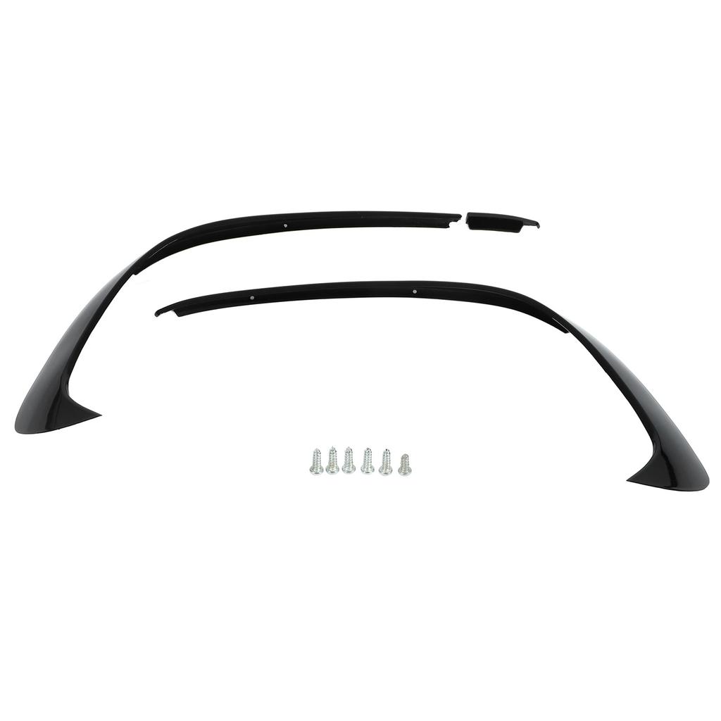 3pcs Glossy Black Front Bumper Spoiler Splitter Trim Replacement for Mercedes?Benz A?Class W176