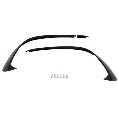 3-teiliger glänzend schwarzer Frontstoßstangen-Spoiler-Splitter-Zierteil-Ersatz für Mercedes?Benz A?Klasse W176