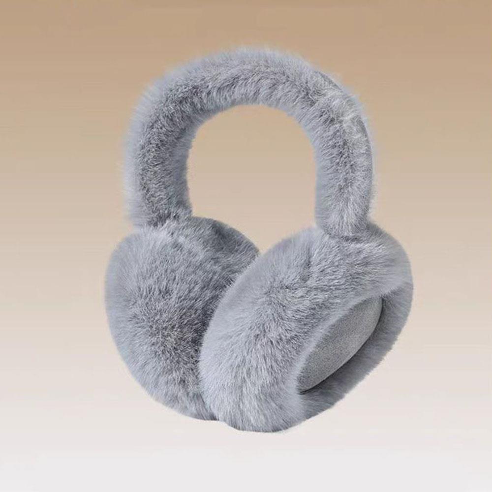 Soft & Cozy Pair of Classic Suede Plush Ear Warmers - Non-Slip Foldable Earmuffs for Men & Women,Perfect Gift for Christmas