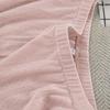 Women Comfortable Breathable Knitted Cropped Long Sleeve Long Pants Two Piece Sleepwear Loungewear