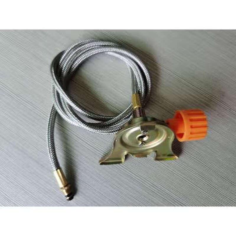 OEING Camping Gas Canister Adapter Valve with Hose