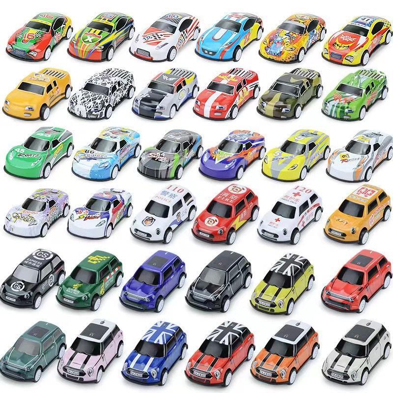 Children's Mini Alloy Pull-Back Toy Car Set In Gift Tin