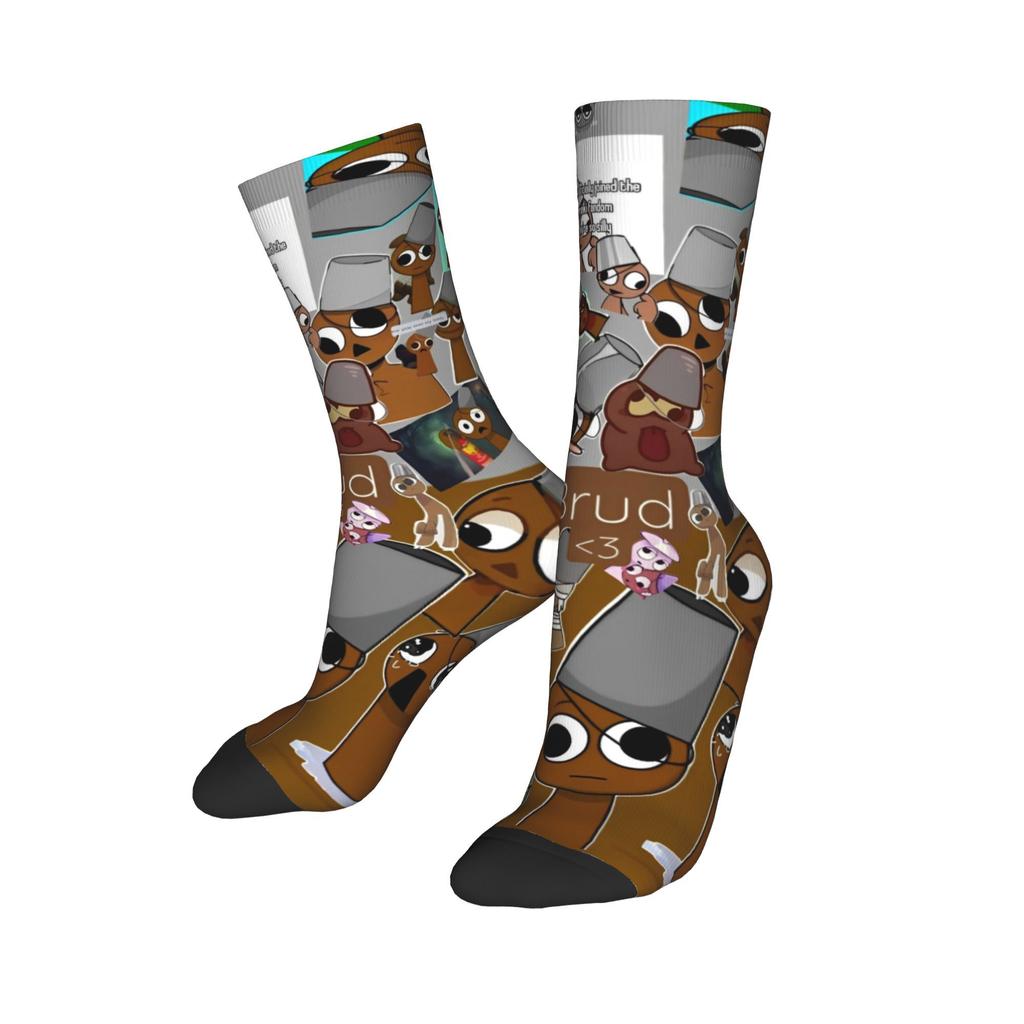 Sprunki Incredibox Socks for Women Men Breathable  Soft Long Socks Sweat Absorbing