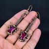 Ruby Earrings Gemstone Jewelry,  999 Copper Wire Wrapped Handmade Earrings, Latest Design Jewelry
