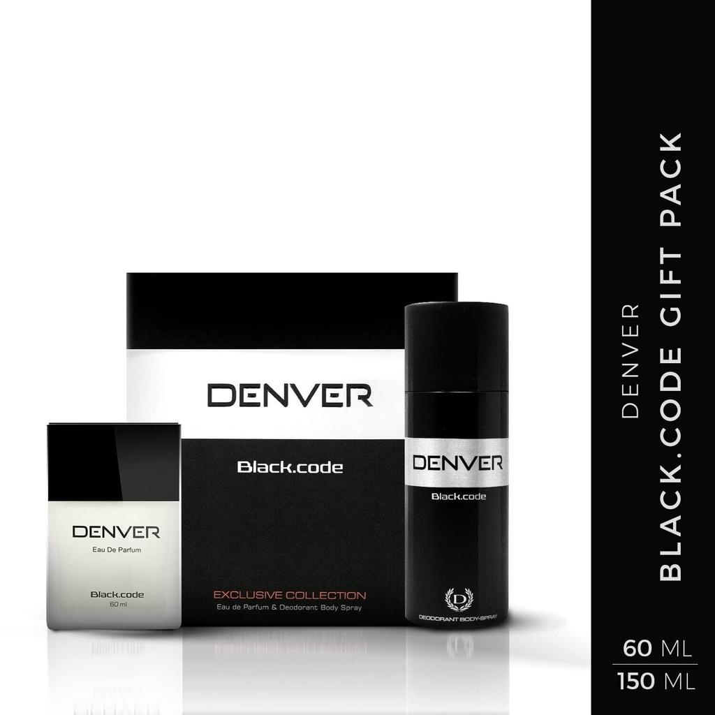 Denver black code Long Lasting Fragrance deo 150ML & perfume 60ML for men FG198