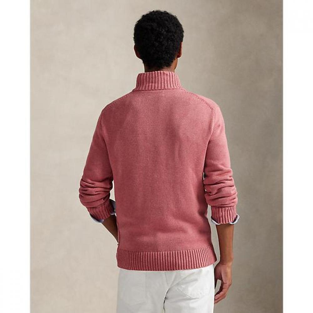 Polo Ralph Lauren Men S Cotton Quarter Zip Sweater