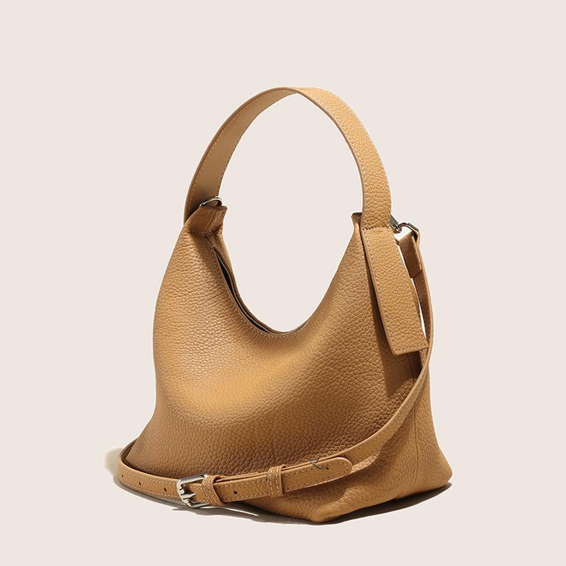 

Leather women s bags, messenger bags, women s new first-layer cowhide pillow bags, commuter versatile shoulder bags