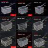 Stainless Steel Frying Basket Net French Fries Basket  Frame Square Oil  Control Filter Frying Basket Dense