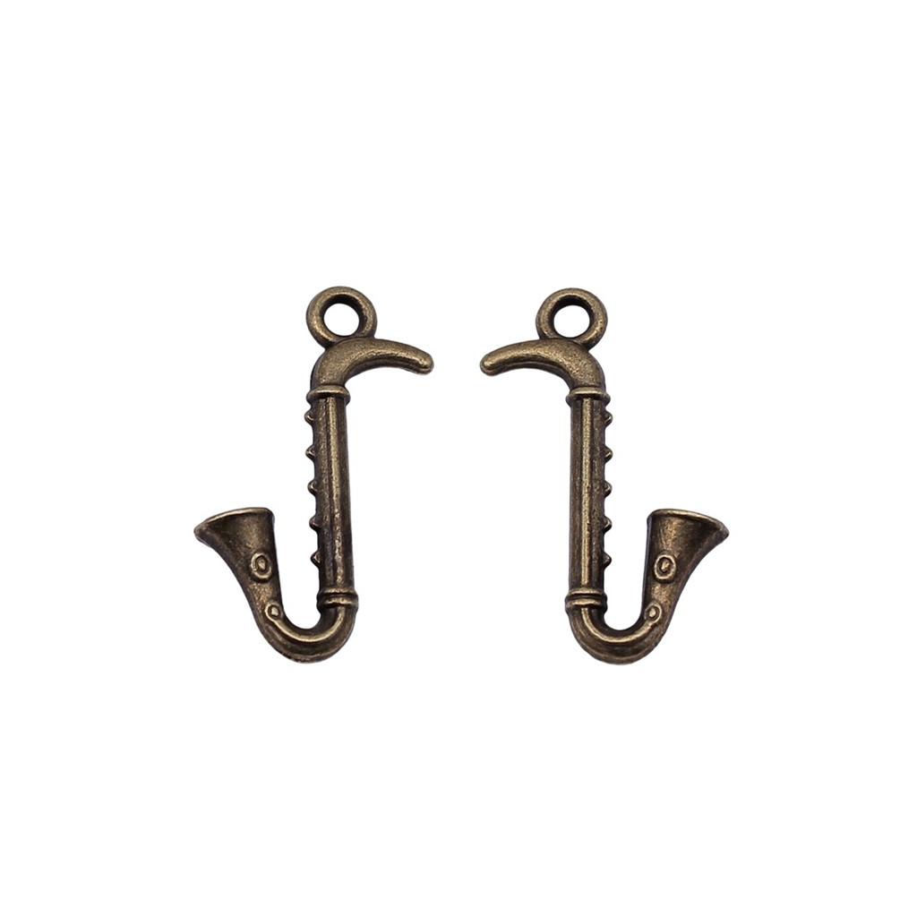 Musical Charms Multi Color Alloy Guitar Pendants For Music Themed Jewelry Making