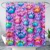 Boys' Dinosaur Monster Truck Shower Curtain Speed Racing Cars with Dinosaurs Print Waterproof Fabric Bath Curtain with Hooks