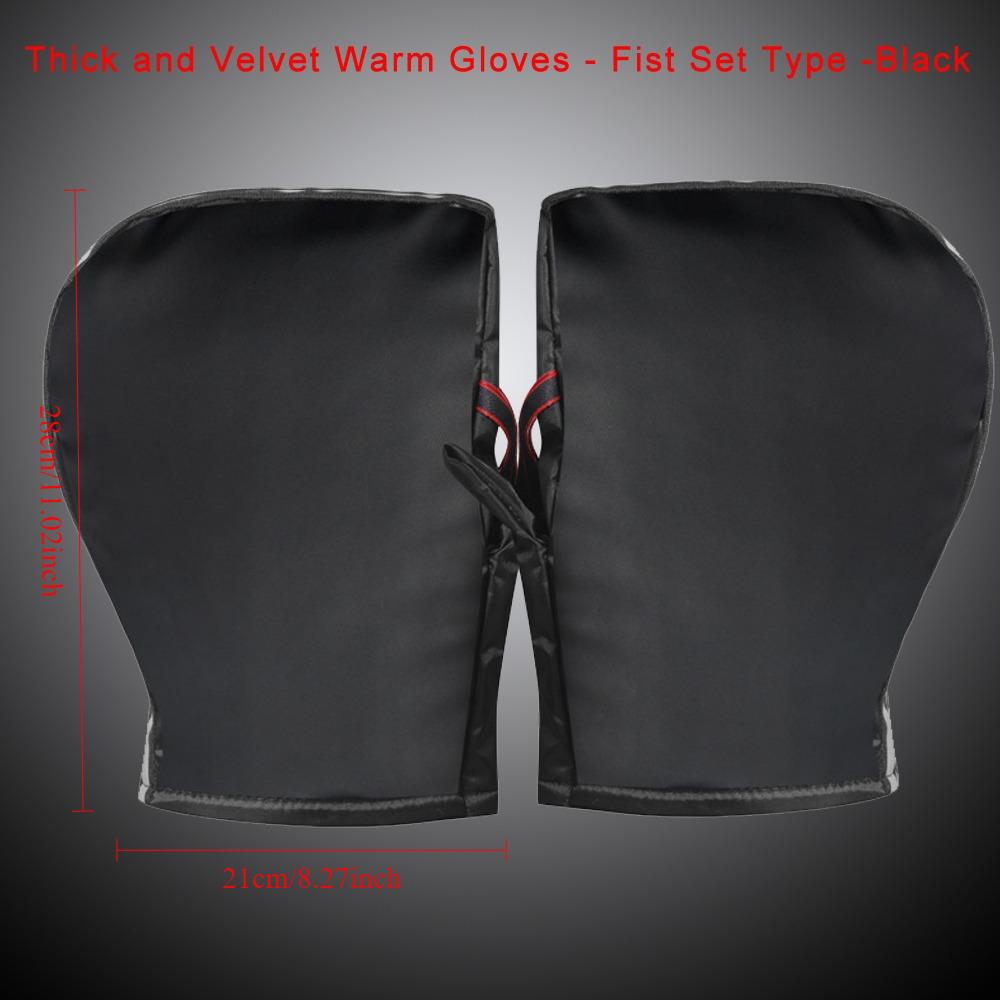 

Electric bike handlebar gloves, winter riding electric bike gloves with plush insulation, waterproof and windproof motorcycle XS