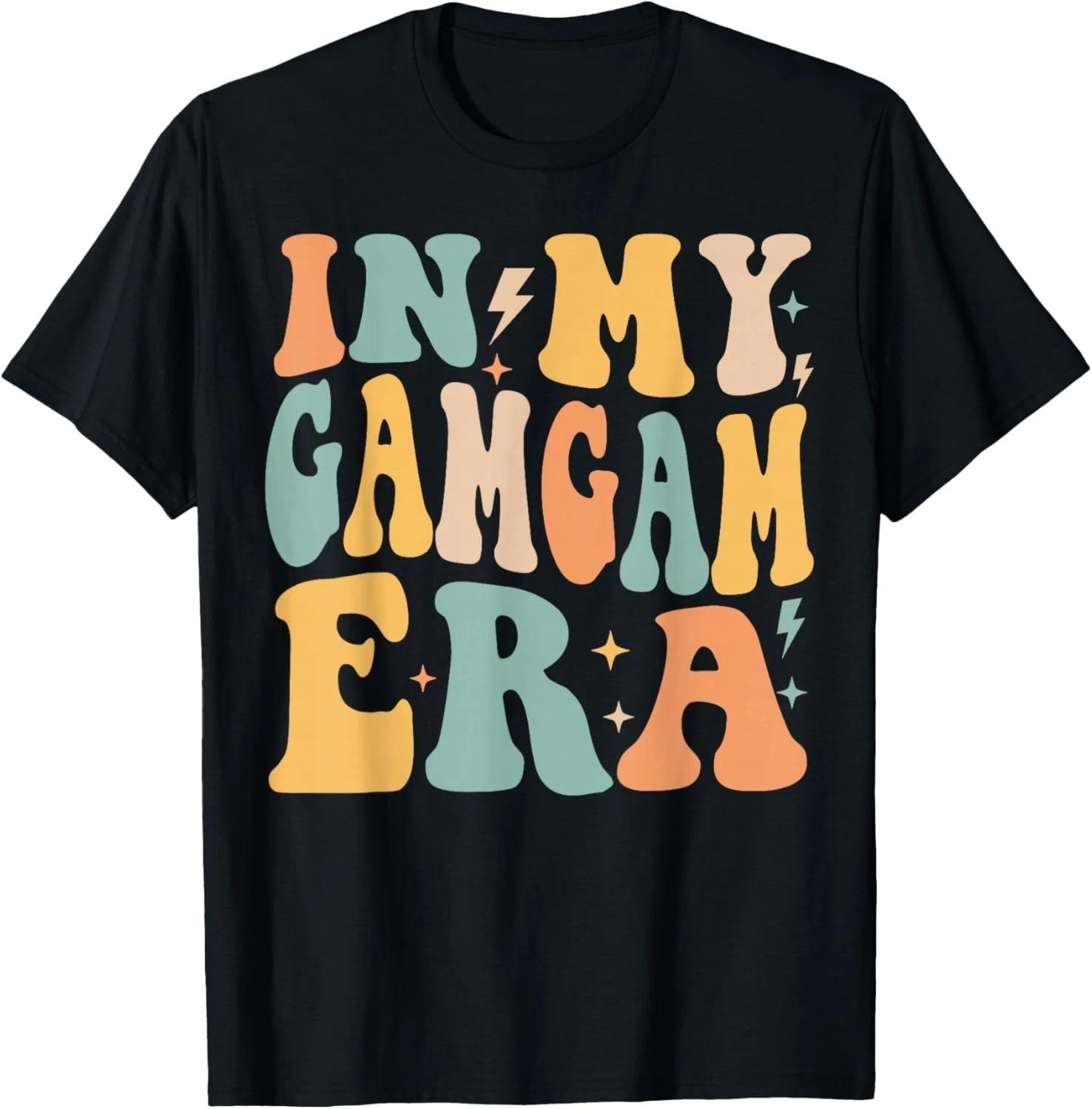

Retro Groovy In My Gamgam Era Mother_s Day T-Shirt L