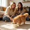 Raised Cat Food Bowls Ceramic Slow Feeder Water Dish Lifted Cat Food Bowl For Home Kitchen Dining Area Living Room Apartment